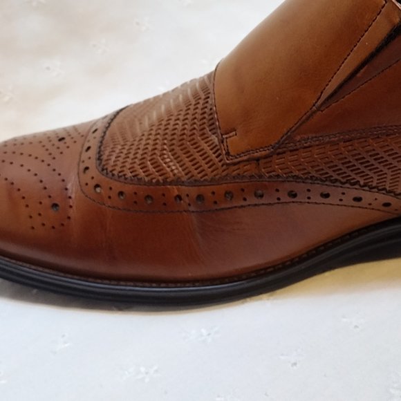 ? Stacy Adams || 12M Mabry Moc Toe Double Monk Strap Tan Buffalo Leather main image 8